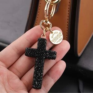 Cross keychain handbag charm ✨❤️